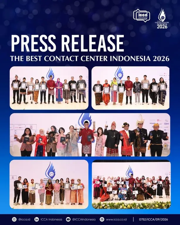 Indonesia Contact Center Association Sukses Gelar Awards Ceremony TBCCI 2026